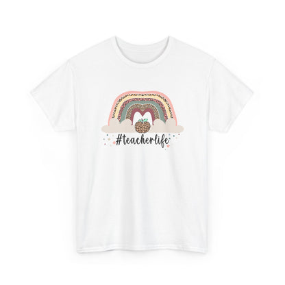 Teacher Life Rainbow T‑Shirt - Cute #teacherlife Graphic Tee for Educators
