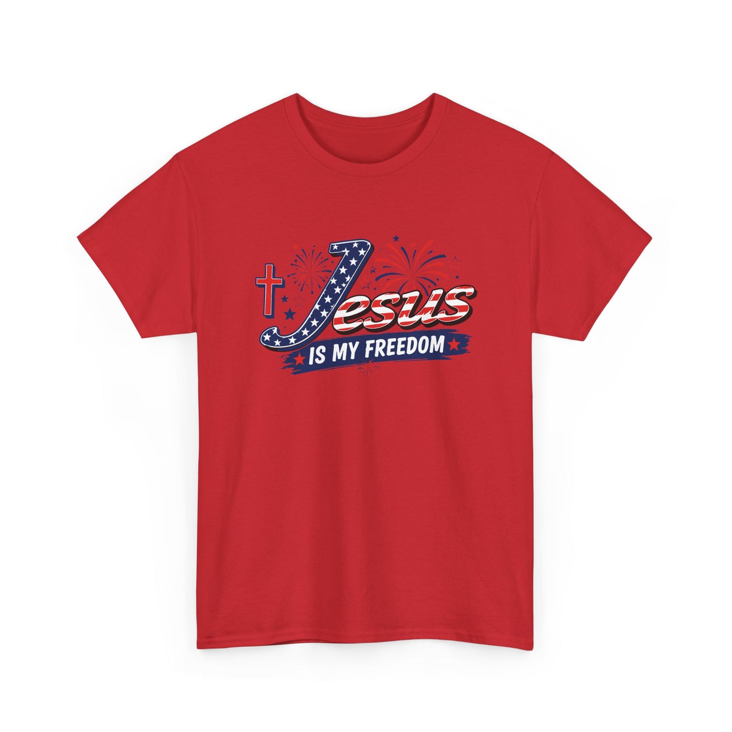 Adult - Basic T-Shirt -  Jesus Is My Freedom