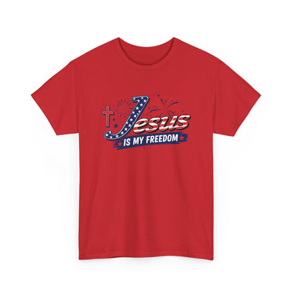 Adult - Basic T-Shirt -  Jesus Is My Freedom