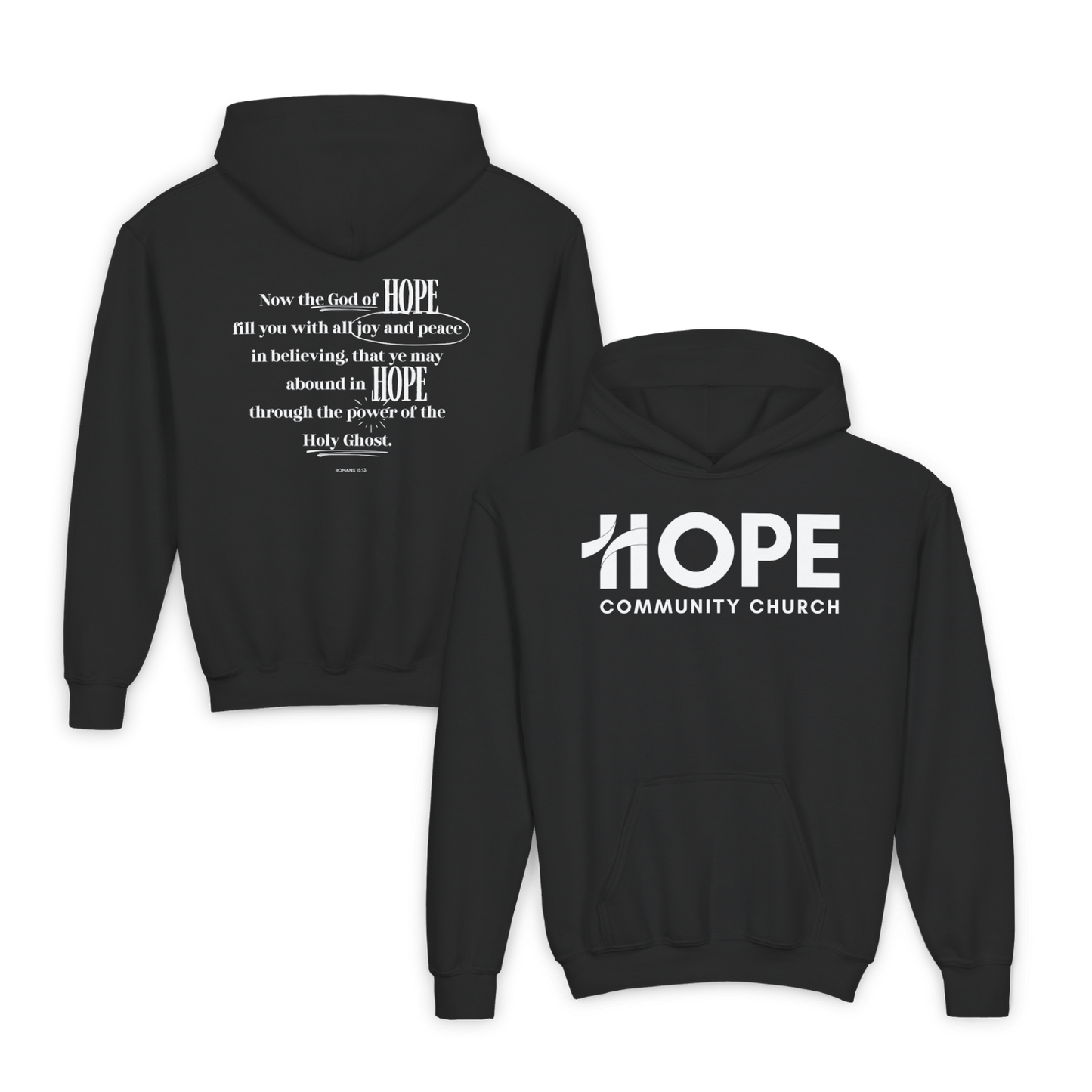YOUTH - Basic Hoodie - Hope Community Church