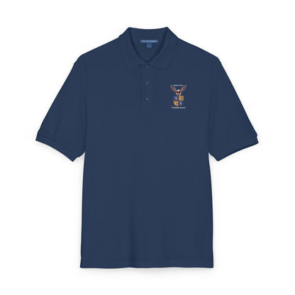 ADULT - Embroidered Navy Polo - Santa Clara Crest