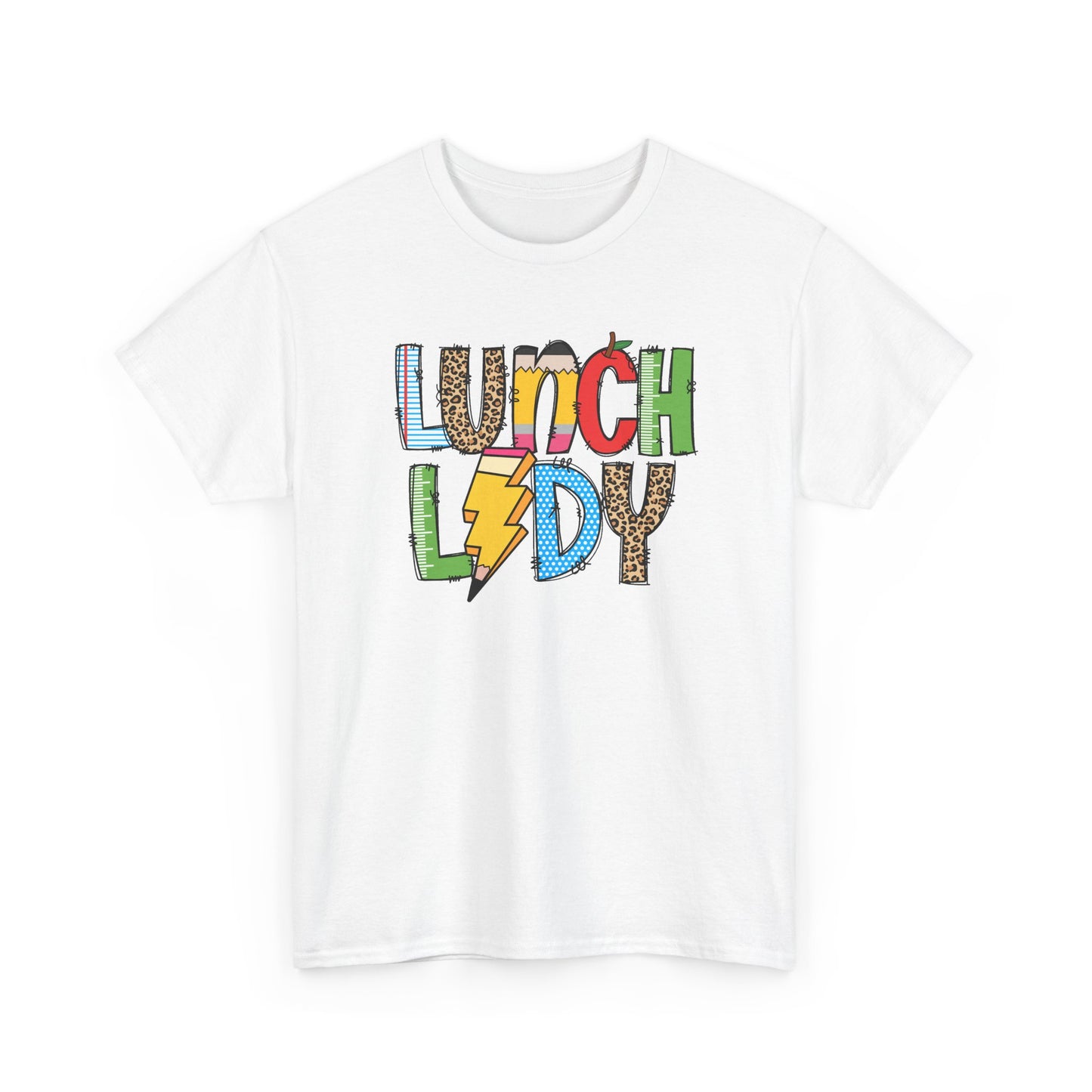 Lunch Lady Colorblock T-Shirt- Fun School Staff Gift