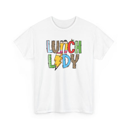 Lunch Lady Colorblock T-Shirt- Fun School Staff Gift