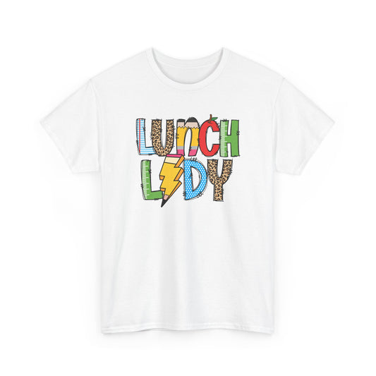 Lunch Lady Colorblock T-Shirt- Fun School Staff Gift