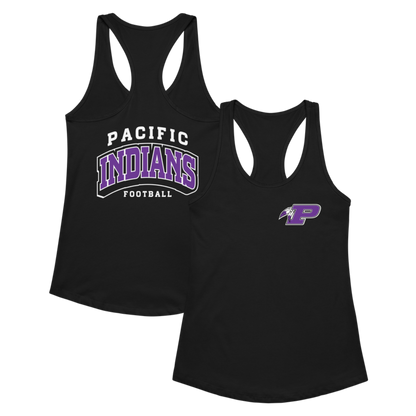 Women’s racerback tank top - Indians Football 2 - Friends of Pacific Football