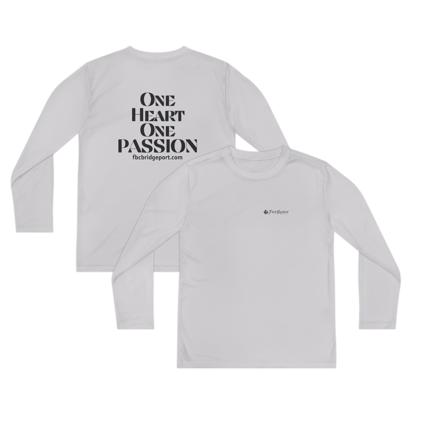 Youth - Basic  Long Sleeve Tee - One Heart One Passion