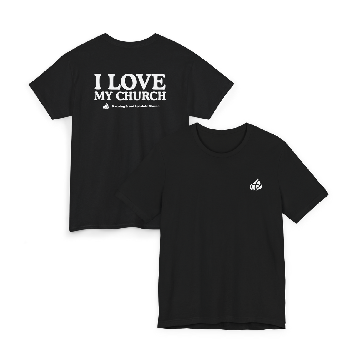 ADULT - Basic tee - I Love My Church - BBA