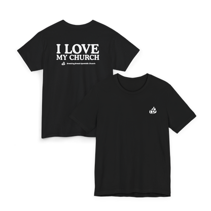 ADULT - Basic tee - I Love My Church - BBA