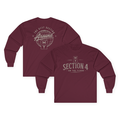 Adult - Around Best Section Cotton Long Sleeve Tee - MS Section 4 Youth