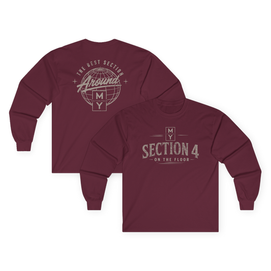 Adult - Around Best Section Cotton Long Sleeve Tee - MS Section 4 Youth