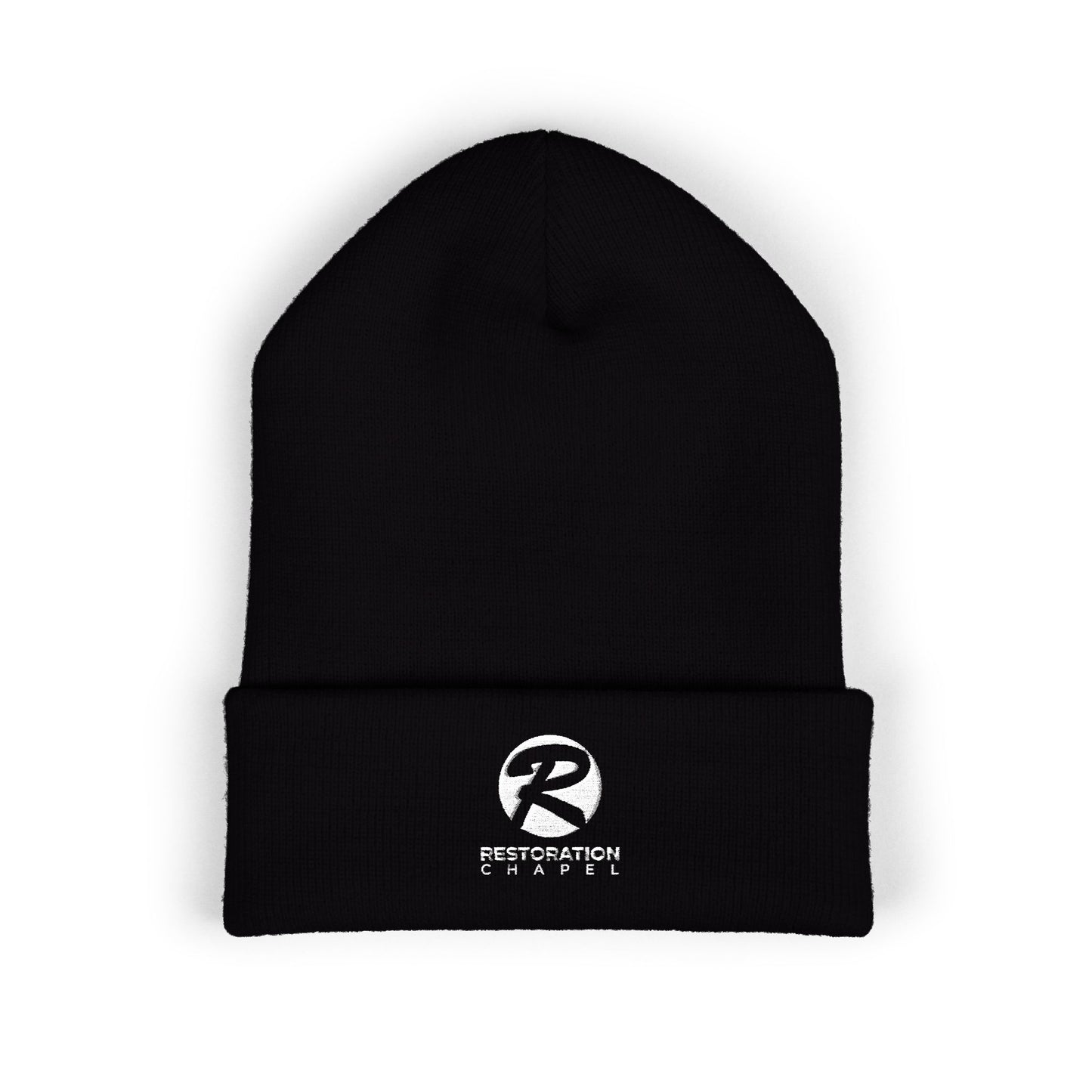 Embroidered Cuffed Beanie - Restoration Chapel