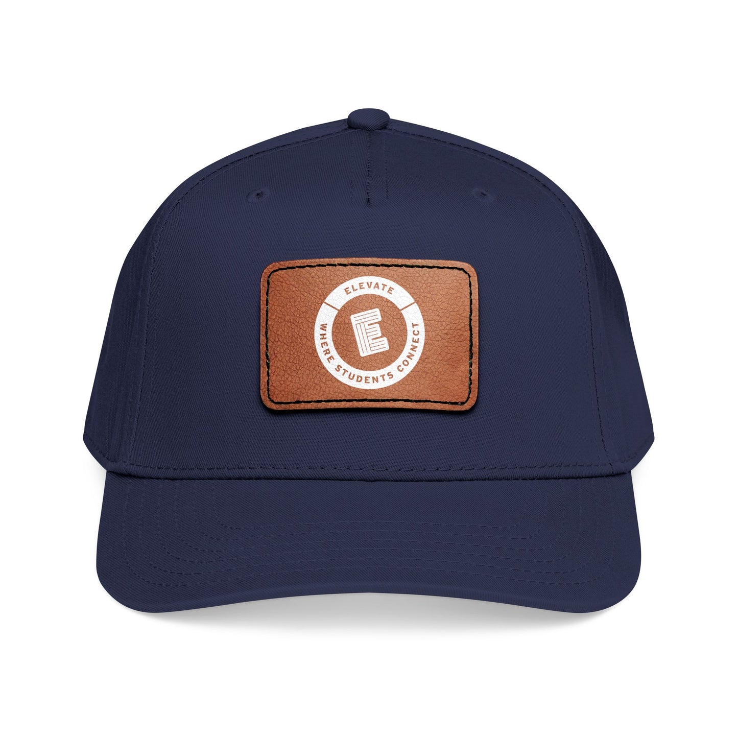 Leather Patch Baseball Cap – Elevate Where Student Connects