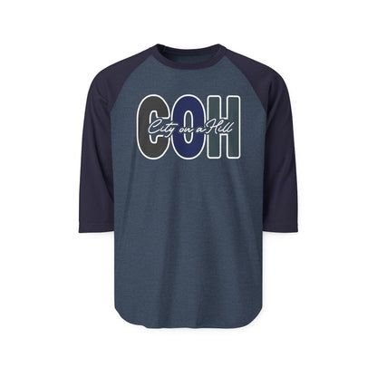 ADULT -  3/4 Sleeve Raglan Shirt - City on a Hill