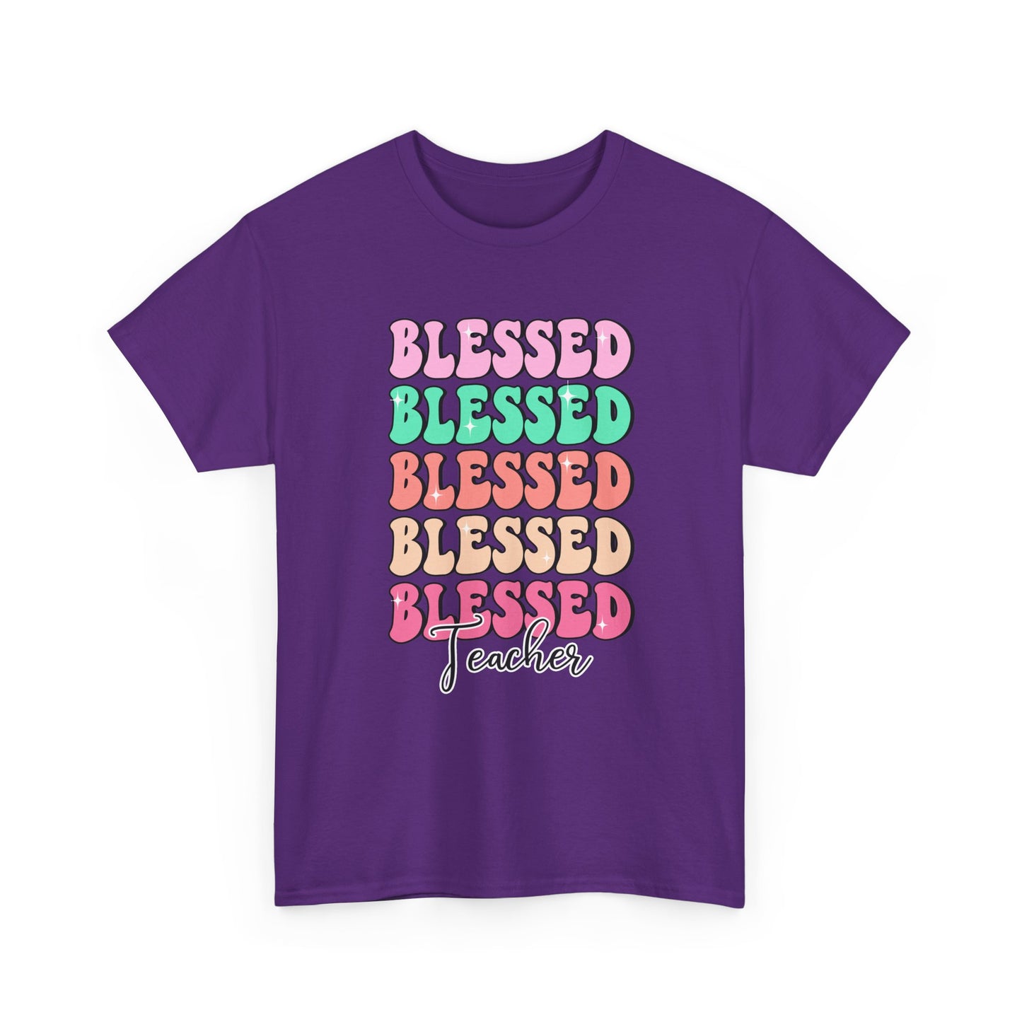 Blessed Teacher Tee - "Blessed" Stack Graphic T-Shirt