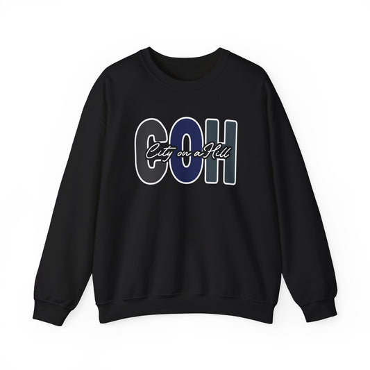 ADULT - Basic Crewneck Pullover Sweatshirt - City on a Hill