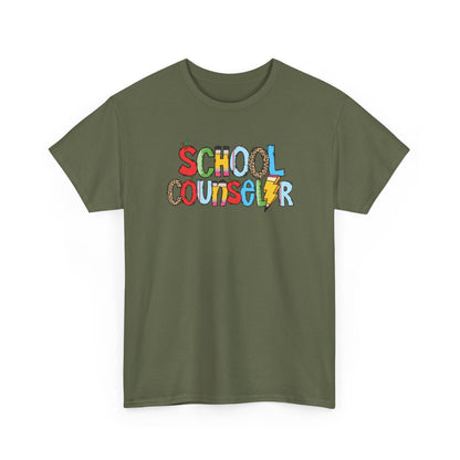 School Counselor Colorblock T-Shirt- Fun School Staff Gift