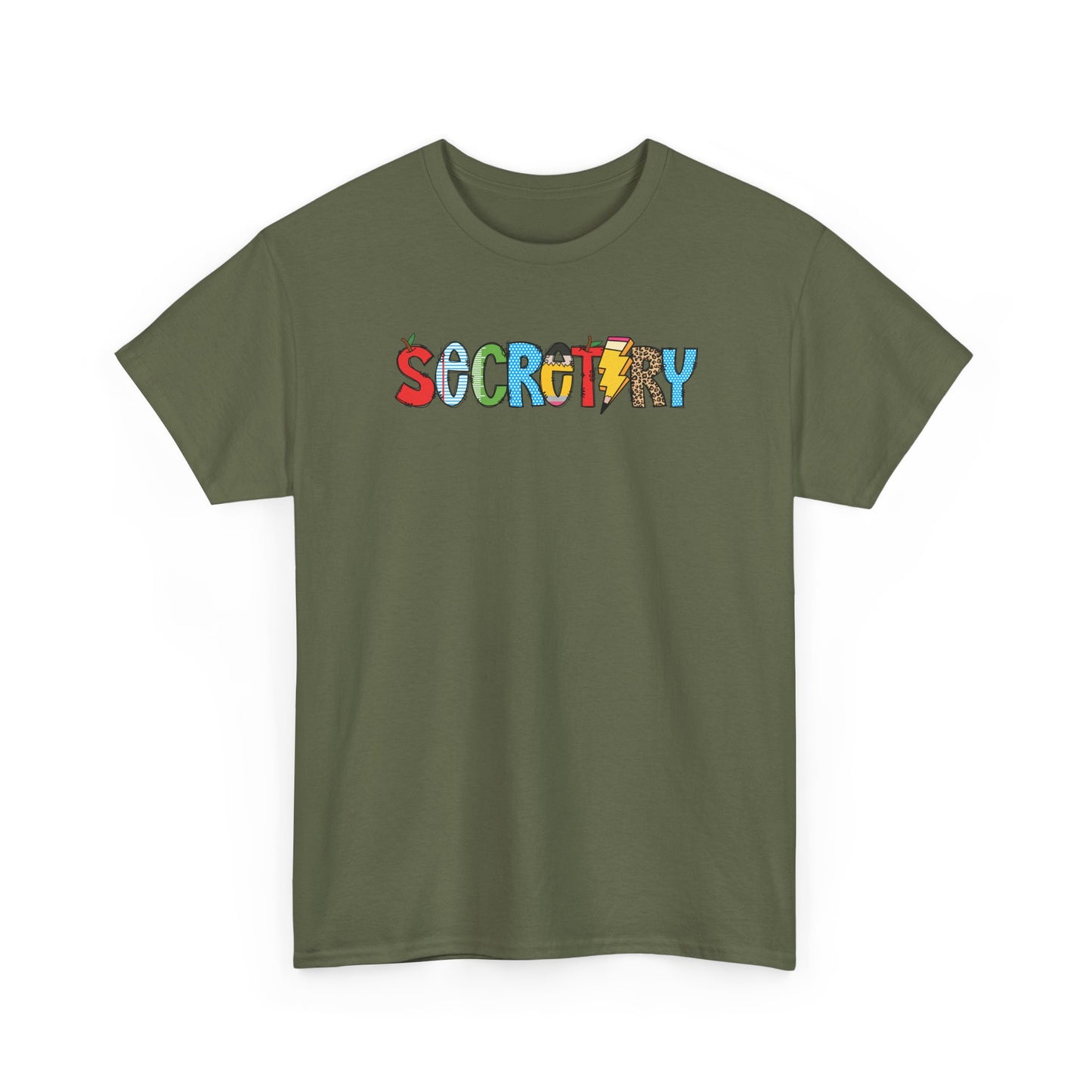 Secretary Colorblock T-Shirt- Fun School Staff Gift