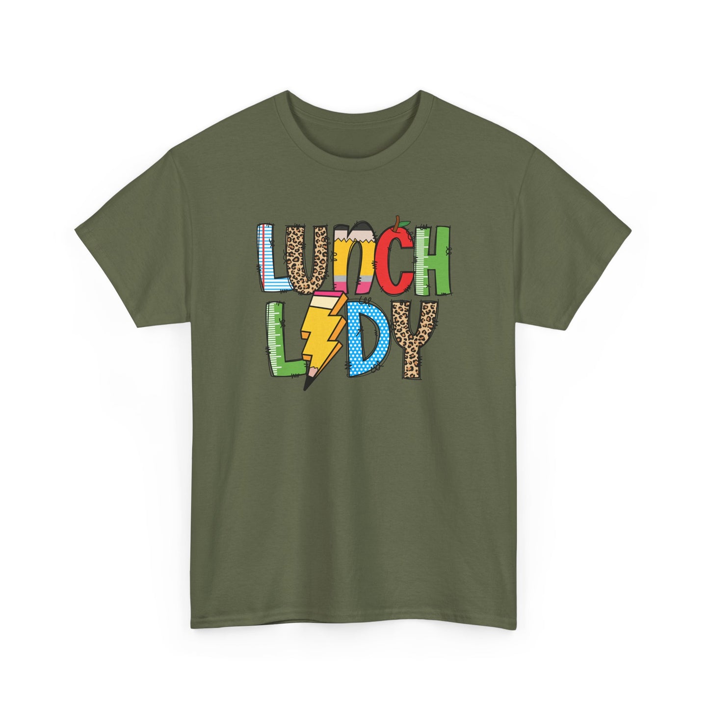 Lunch Lady Colorblock T-Shirt- Fun School Staff Gift