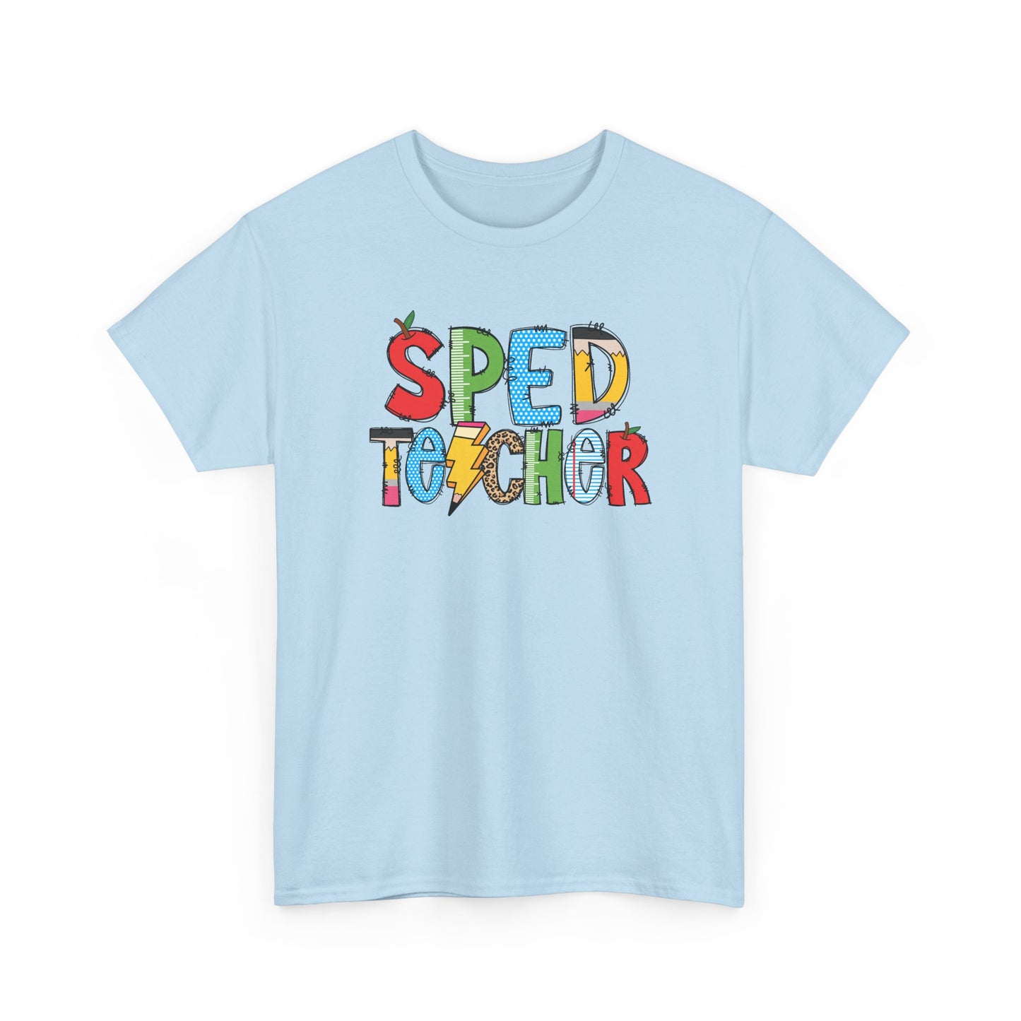 Sped Teacher Colorblock T-Shirt- Fun School Staff Gift