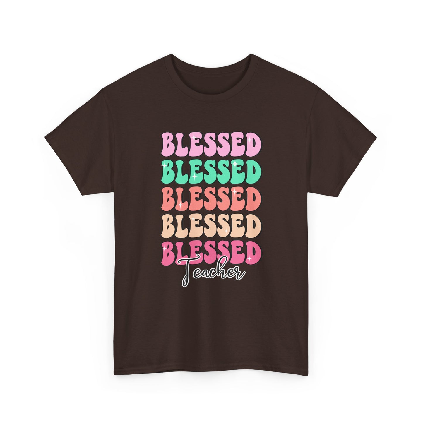 Blessed Teacher Tee - "Blessed" Stack Graphic T-Shirt