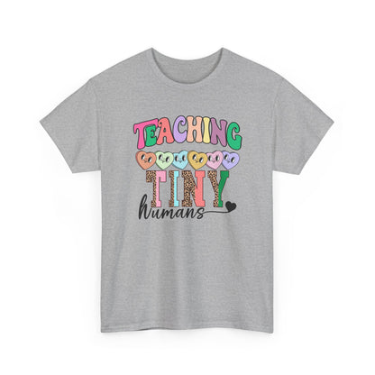 Teaching Tiny Humans T-Shirt - Cute Pastel Teacher Tee for Early Childhood Educators