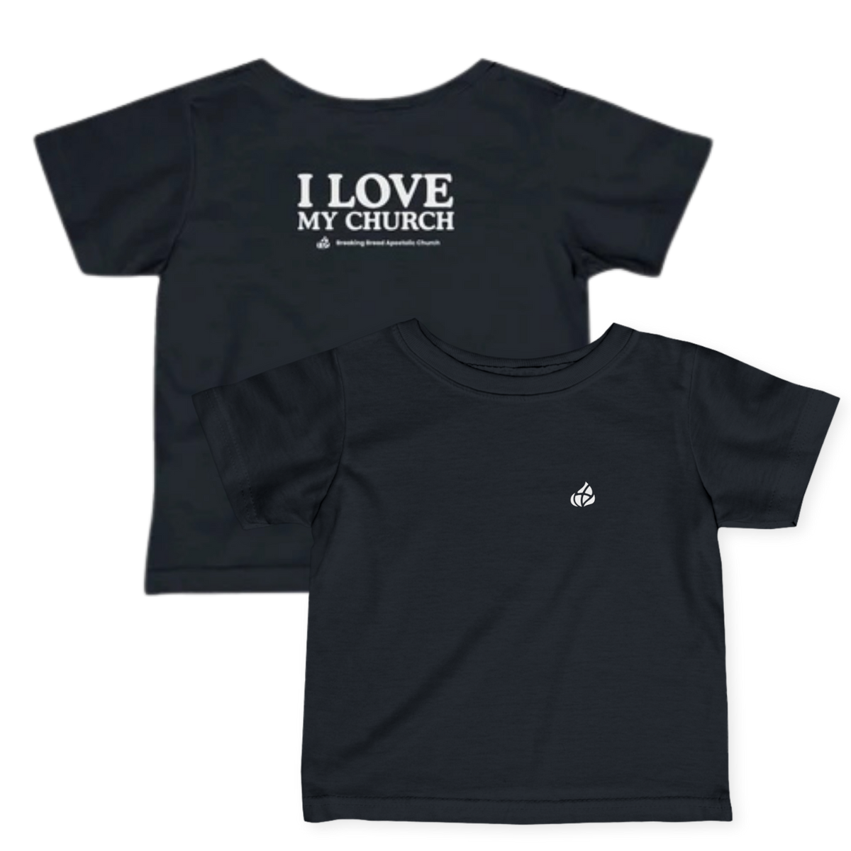 Toddlers - Basic tee - I Love My Church - BBA