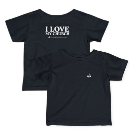 Toddlers - Basic tee - I Love My Church - BBA