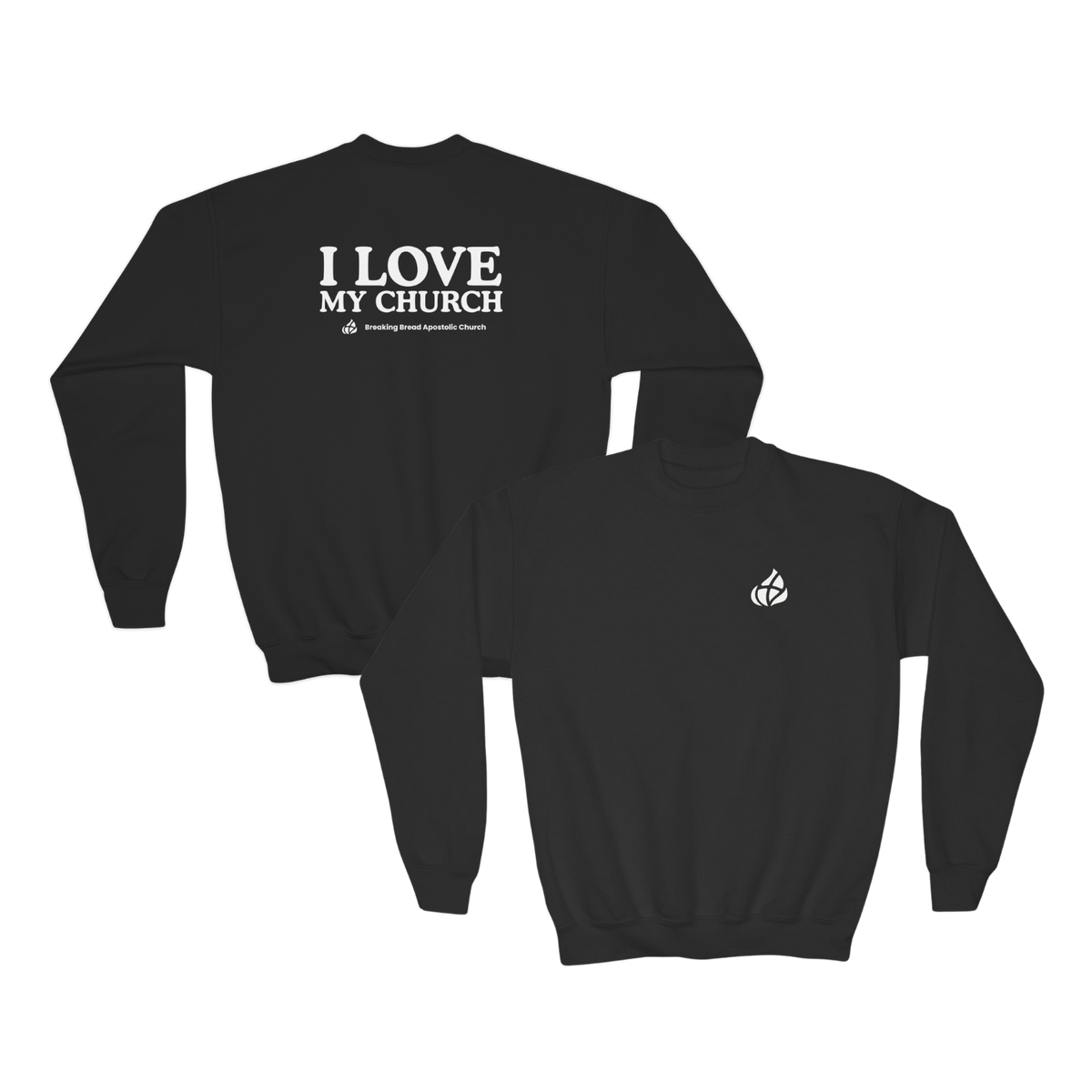 YOUTH - Basic Sweatshirt - I Love My Church - BBA