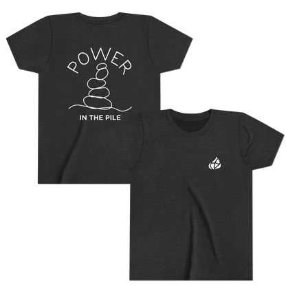 YOUTH - Basic tee - Power in the Piles - BBA