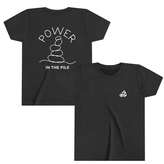 YOUTH - Basic tee - Power in the Piles - BBA