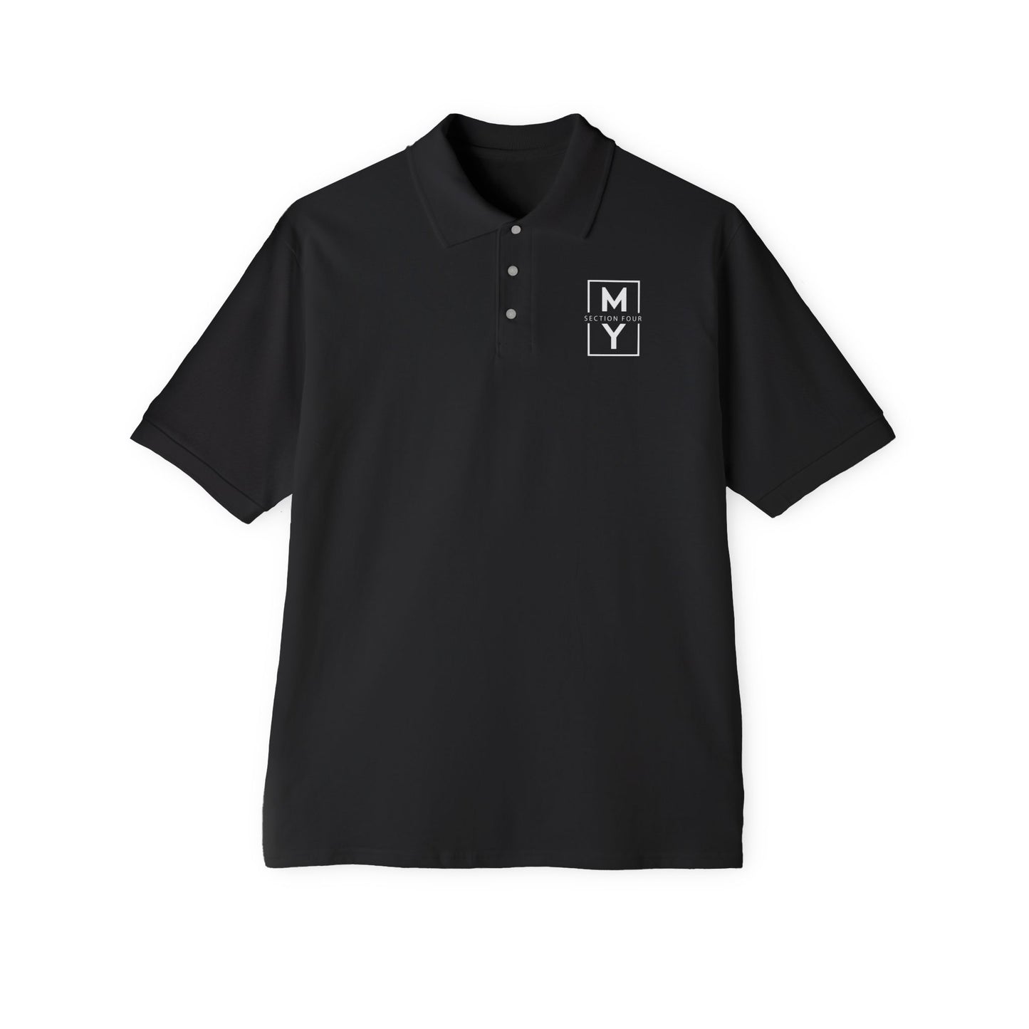 Men's Black Polo Shirt - Classic Golf & Workwear