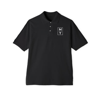 Men's Black Polo Shirt - Classic Golf & Workwear