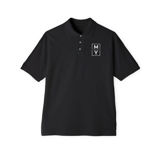 Men's Black Polo Shirt - Classic Golf & Workwear