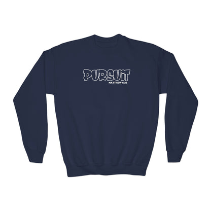 YOUTH - Basic Crewneck Pullover Sweatshirt - PURSUIT