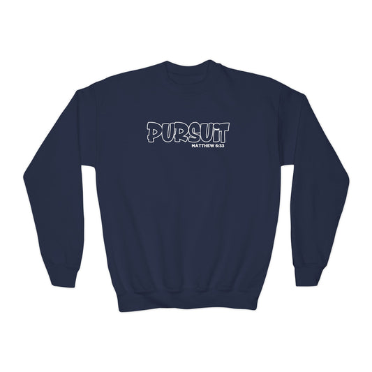 YOUTH - Basic Crewneck Pullover Sweatshirt - PURSUIT