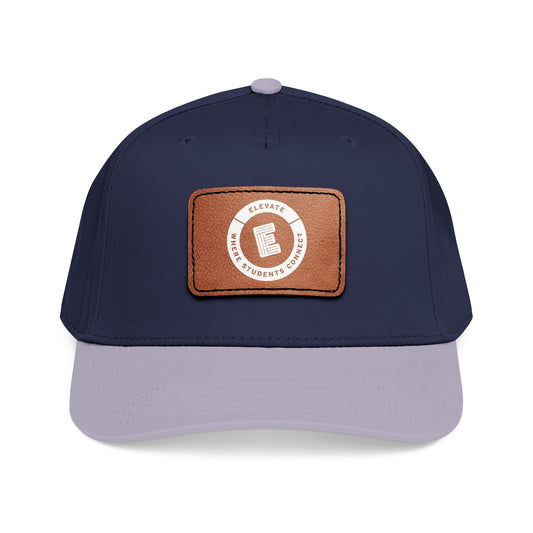 Leather Patch Baseball Cap – Elevate Where Student Connects