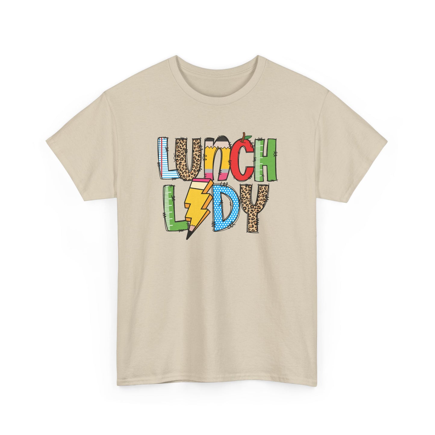 Lunch Lady Colorblock T-Shirt- Fun School Staff Gift