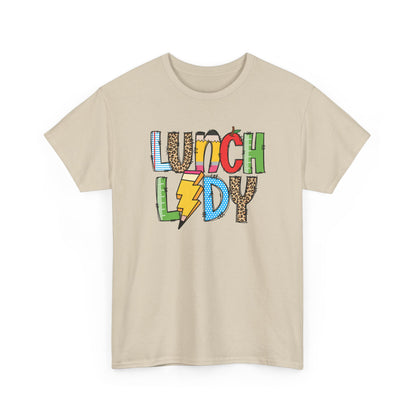 Lunch Lady Colorblock T-Shirt- Fun School Staff Gift