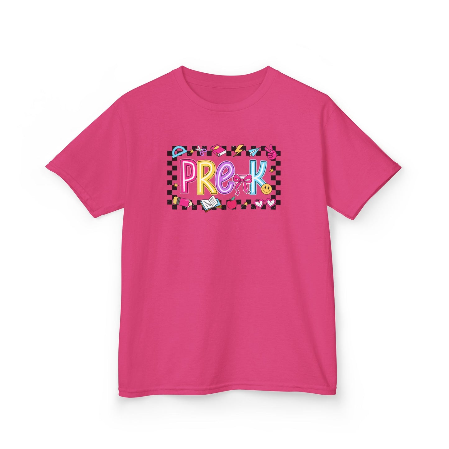 Girls - PRE-K Kids T‑Shirt - Colorful Back-to-School Tee