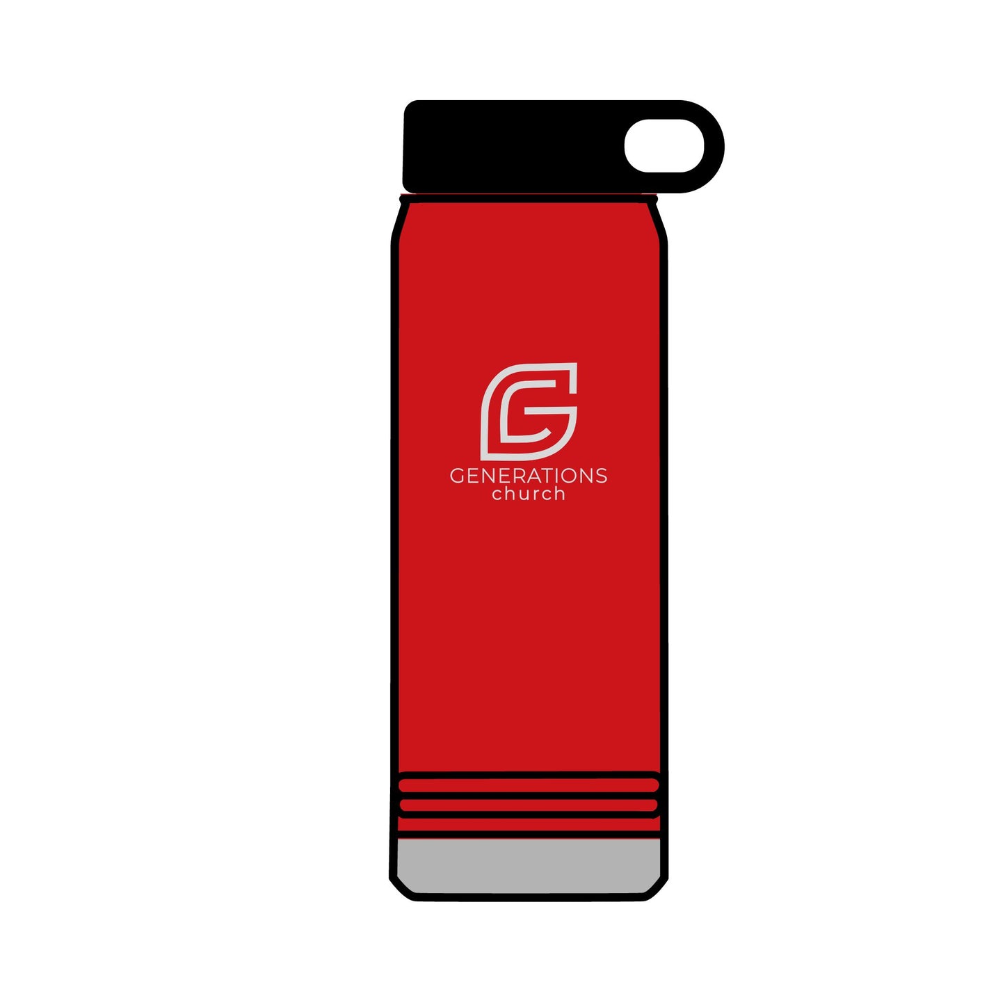 Generations Church - 32oz Water Bottle Tumbler