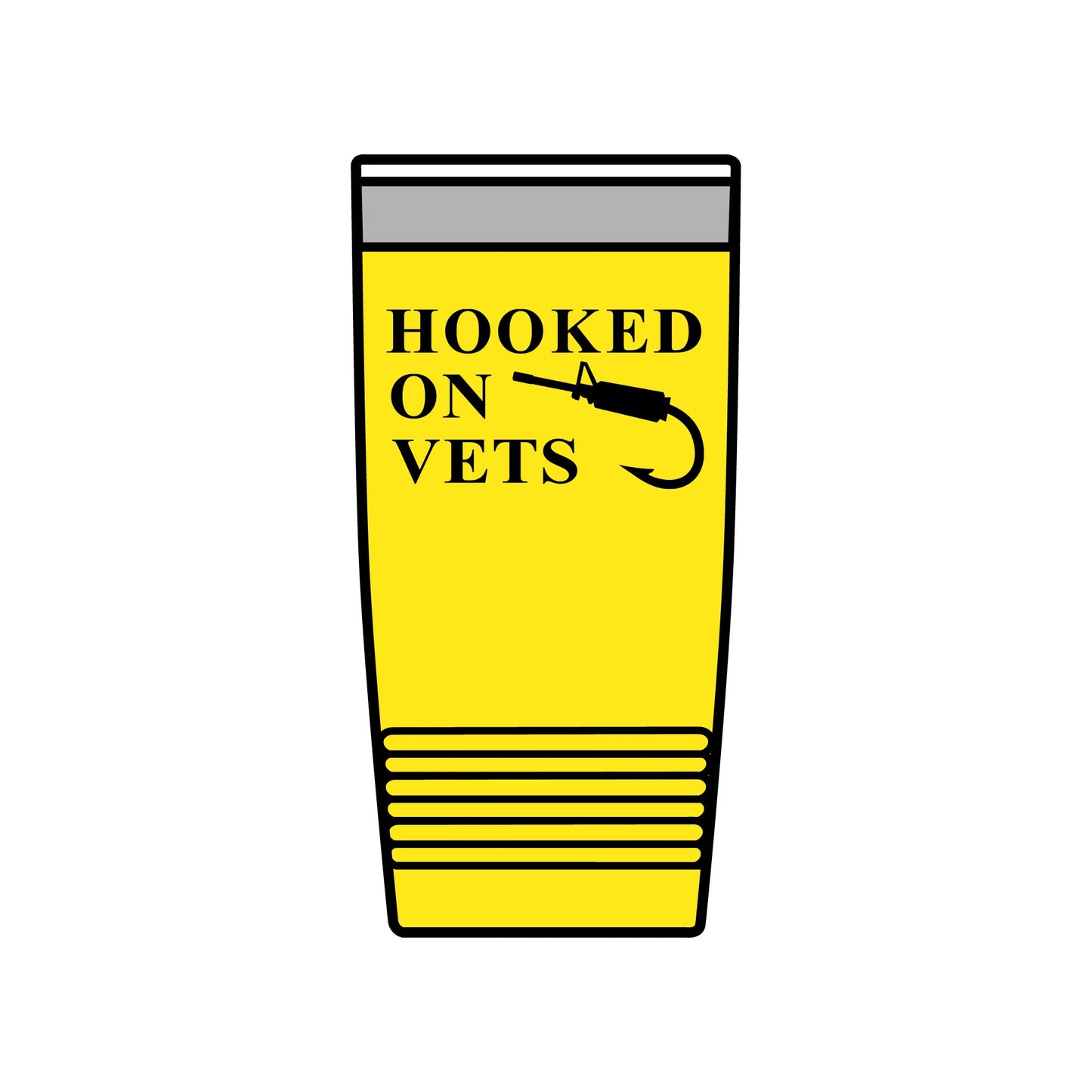 Hooked on Vets 20oz Insulated Tumbler — Veterinarian Lover Travel Mug