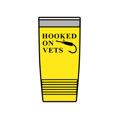 Hooked on Vets 20oz Insulated Tumbler — Veterinarian Lover Travel Mug