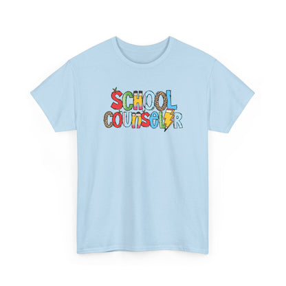 School Counselor Colorblock T-Shirt- Fun School Staff Gift
