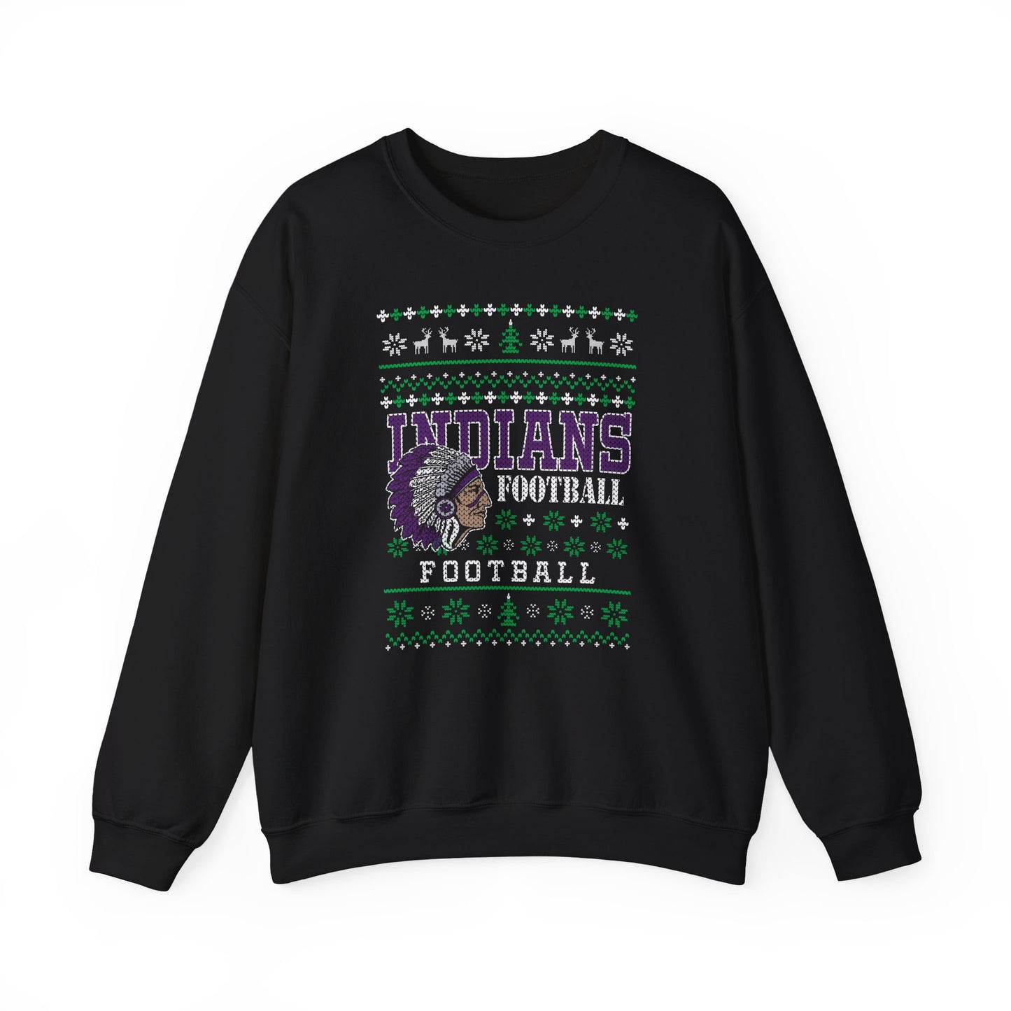 Indians Football Ugly Christmas Sweatshirt - Friends of Pacific Football