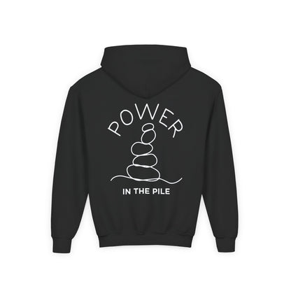 YOUTH - Basic Hoodie - Power in the Piles - BBA