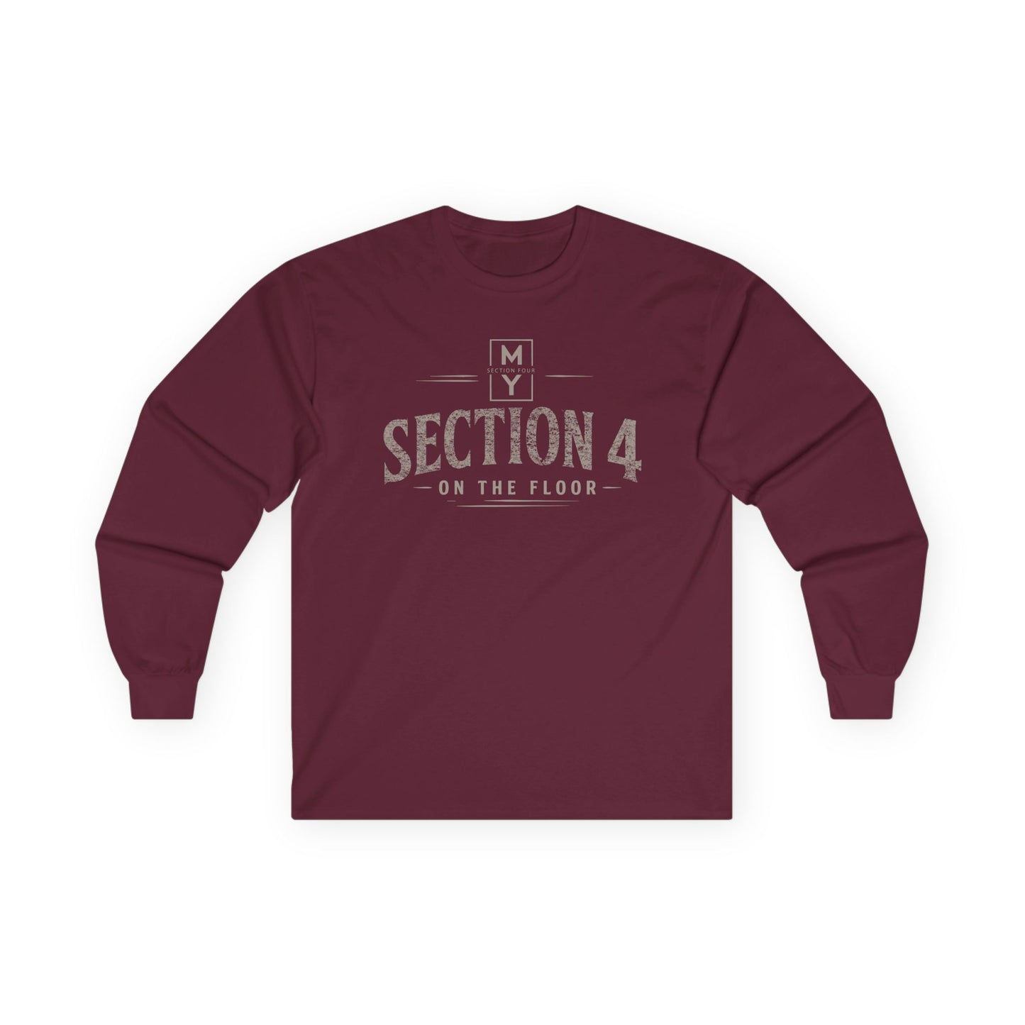 Adult - Around Best Section Cotton Long Sleeve Tee - MS Section 4 Youth
