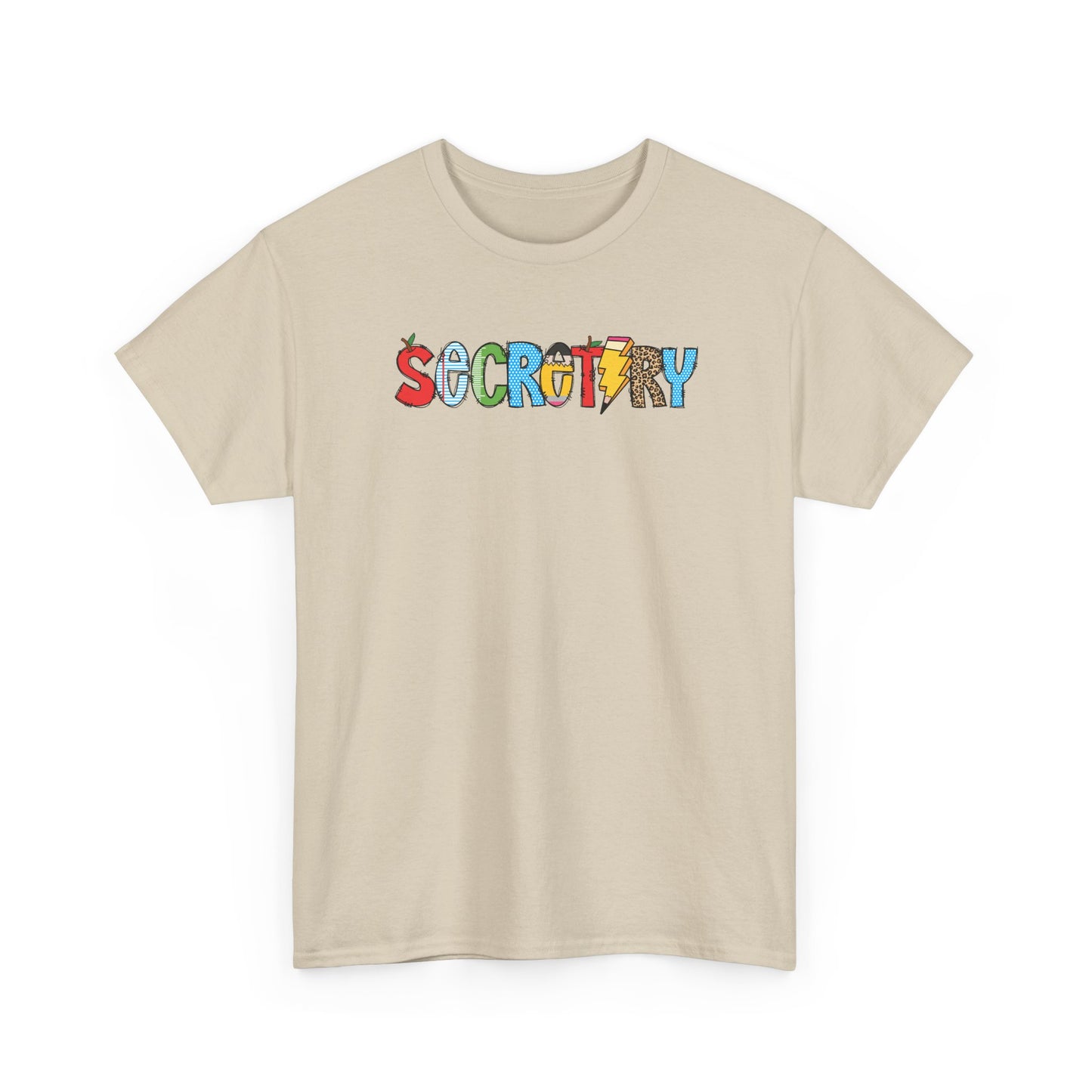 Secretary Colorblock T-Shirt- Fun School Staff Gift