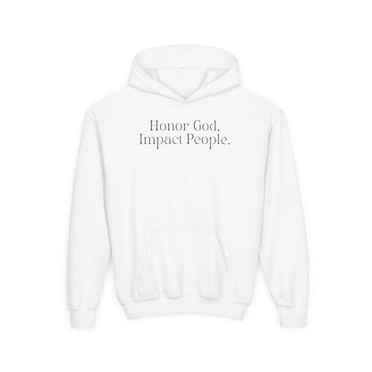 Youth - Basic Hoodie "Honor God, Impact People" - FAC Aurora