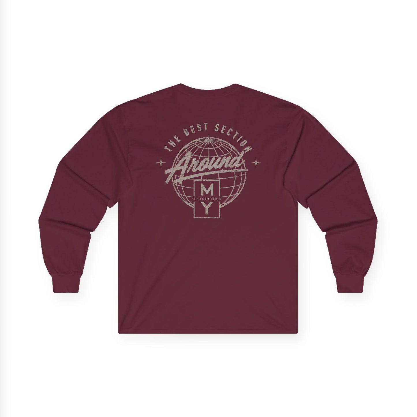 Adult - Around Best Section Cotton Long Sleeve Tee - MS Section 4 Youth
