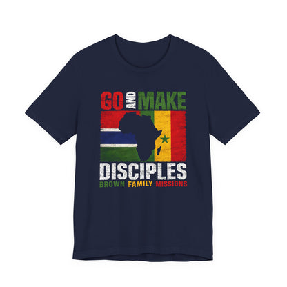 Go and Make Disciples Premium T-Shirt - Brown Family Missions